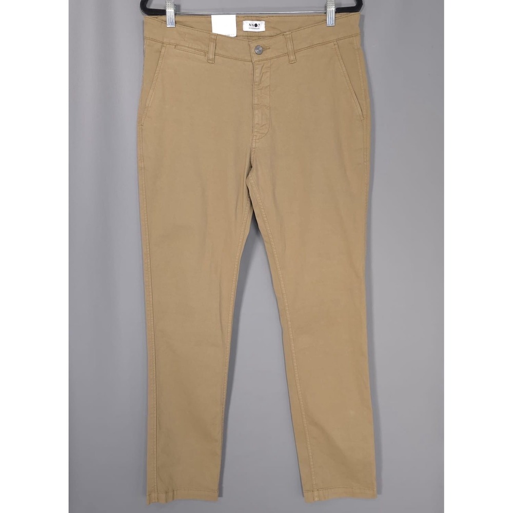 NWT NN07 NO NATIONALITY Marco 34x32‎ 1400 Khaki Chino Pants Tapered Slim Men's